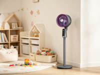 Ventilateur de circulation d'air pour grille de 255mm, 32 vitesses, moteur sans balais DC, ventilateur silencieux pour chambre à coucher, bureau, ventilation intérieure