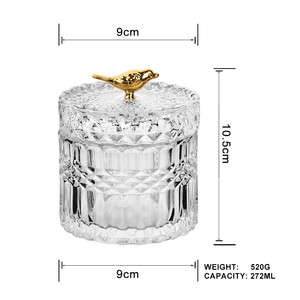 Nhà Cung Cấp Của Thủy Tinh Nổi Lưu Trữ <span class=keywords><strong>Jar</strong></span> Thủy Tinh Hộp Đồ Trang Sức Châu Âu Retro <span class=keywords><strong>Glass</strong></span> Kẹo Lưu Trữ <span class=keywords><strong>Jar</strong></span> Với Động Vật Có Nắp Đậy - Product Image 2