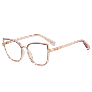MS 97706 Cat Eyes Eyewear Frames Thời Trang Chống ánh sáng màu xanh kính hợp thời trang kim loại kính quang học khung phụ nữ thiết kế kính - Product Image 1