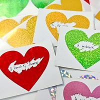 Autocollants à gratter personnalisés, autocollants holographiques scintillants, autocollants à gratter circulaires colorés pour jeux