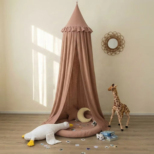 Dôme pour bébé 100% coton, écologique, couleur personnalisable, tente, décoration de chambre d'<span class=keywords><strong>enfant</strong></span> nordique, moustiquaire de fenêtre, baldaquin de lit - Product Image 1