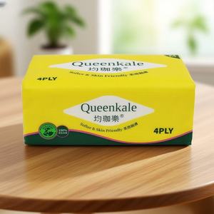 OEM 4 plis épaissi mouchoirs en papier écologique biodégradable essuie-tout 100% pâte de bois vierge en vrac vente en gros - Product Image 1