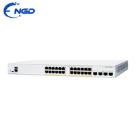 Commutateurs réseau originaux C1300-24P-4G 195W PoE+ Commutateur Gigabit 24 ports 4 SFP Uplink Empilable pour l'installation de caméras IP/points d'accès