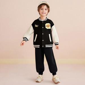 Veste de baseball pour garçons en vente flash, ensemble 2 pièces, veste de baseball décontractée pour enfants et pantalon de jogging, tenue de sport d'automne pour tout-petits - Product Image 2