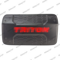 Kits de couverture de carrosserie noir mat décoration couvercle de lumière de réglage garniture garnitures Protection pour 2024 Mitsubishi Triton L200 accessoires