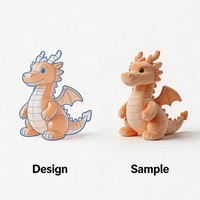 Jouet gonflable en peluche Dragon, animal en peluche gonflable doux pour la décoration de fête, cadeau pour enfants