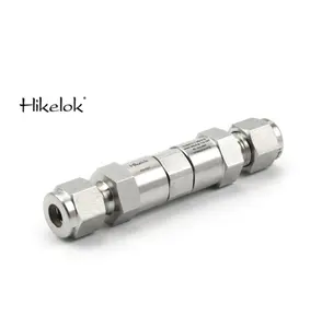 Hikelok 3000 фунтов на квадратный дюйм, Полностью уплотнительное кольцо, давление растрескивания от 3 до 600 фунтов на квадратный дюйм, регулируемая пружина, односторонний обратный клапан