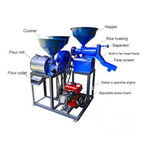 Nouveau moulin à céréales SXV diesel/essence 4/7 CV pour le broyage, le décorticage et le moulinage du riz, du blé et des céréales