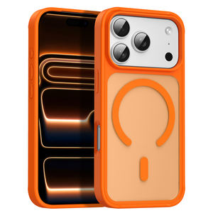 Funda Magnética <span class=keywords><strong>de</strong></span> Lujo para iPhone 17 Pro Max, Acabado Mate Translúcido con Sensación <span class=keywords><strong>de</strong></span> Piel, Fundas para <span class=keywords><strong>Teléfono</strong></span> Móvil para iPhone 16 17 Pro Max - Product Image 2