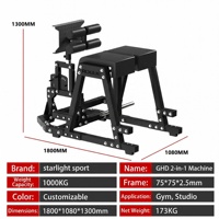 Chaise romaine en acier robuste / Banc d'exercices abdominaux multifonctionnel commercial pour entraînement abdominal et dorsal, incluant les exercices de crunch inversé et de flexions de jambes