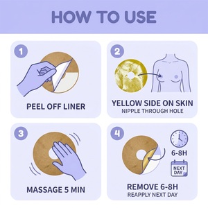 Patch Adhésif Naturel aux Herbes pour Soin des Seins, Formule 100% Végétale à Usage Externe, Soin à Domicile pour Femmes, Effet Raffermissant, Certifié ISO/CE, Durée de Validité 3 Ans - Product Image 3