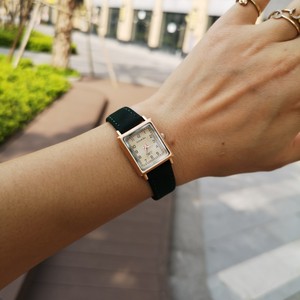 Orologio <span class=keywords><strong>Vintage</strong></span> Quadrato con Cinturino in Pelle per Ragazze e Donne, Orologio da Studente, Bestseller Unisex, Minimalista al Quarzo, Orologio Carino - Product Image 6