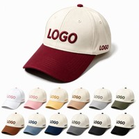 Casquette de baseball personnalisée avec logo pour mariage, haute qualité, 6 panneaux, cadeau de mariage, chapeau de papa en coton bicolore pour fête