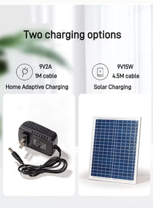 China Factory 16inch 18inch 12v Solar Ac Fan Solar <b>Rechargeable</b> Fan With Solar USB Charge and <b>LED</b> <b>Light</b> HF-198-15W <b>Rechargeable</b> - Product Image 5