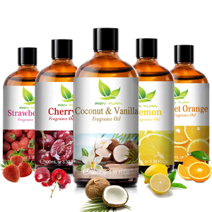 Huile parfumée d'aromathérapie 100 ml, parfum de noix de <span class=keywords><strong>coco</strong></span> et vanille, fraise, cerise, citron, huile aromatique pour diffuseur, fabrication de bougies - Product Image 1