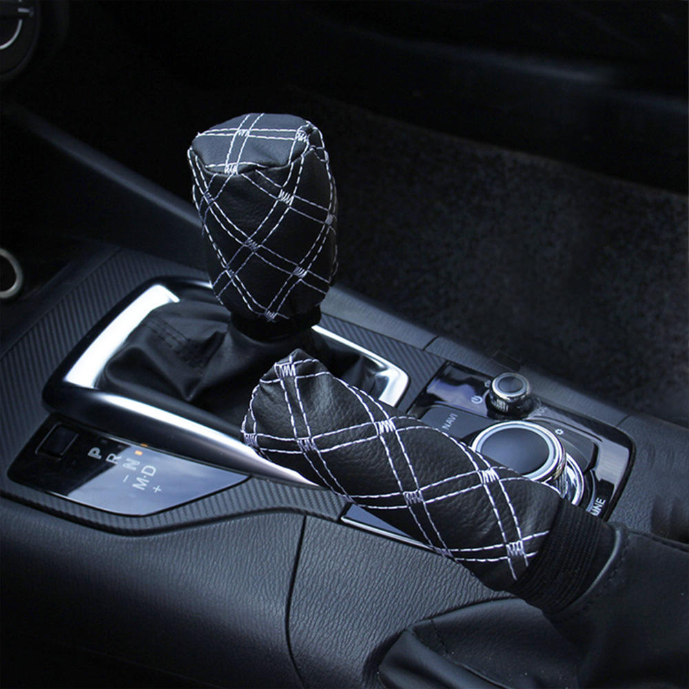 Black white line (Handbrake cover + gear cover)
