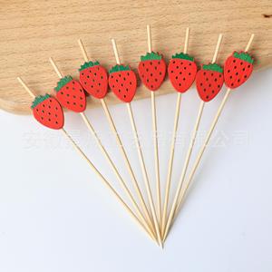 Brochetas de Frutas Biodegradables Decorativas Clásicas de Sandía, Plátano, <span class=keywords><strong>Fresa</strong></span> y Kiwi, 12 cm, 100 Unidades por Paquete - Product Image 5