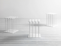 Porte-revues design d'art en métal, table basse moderne, présentoir et comptoir, 1 pièce