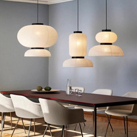 Lustre en papier de riz LED de style Wabi Sabi japonais, moderne, pour salon, salle à manger, intérieur, style antique, lanterne suspendue