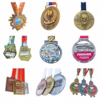 Medalla de Fútbol de Metal 3D de Alta Calidad, Proveedor de Fábrica, Oro Antiguo, JBI International SC MAGIS QUAM CLAVA, para Competición