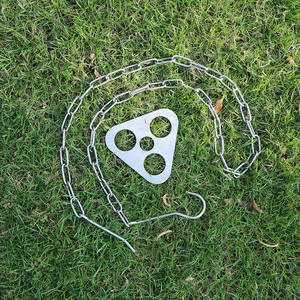 Outdoor Camping Campfire Tripod Triangular <b>Hanging</b> Pot <b>Bracket</b> Portable Stainless Barbecue Rack Picnic Multifunctional Ring Hook - Product Image 3