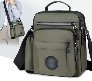 Sac de messager multifonctionnel en nylon tendance pour homme, sac de sport <span class=keywords><strong>d</strong></span>écontracté à bandoulière avec porte-bouteille - pour l'<span class=keywords><strong>été</strong></span> ou l'hiver - Product Image 6
