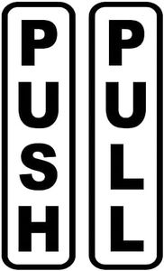 2024 Hot Selling <strong>Pull</strong> and <strong>Push</strong> Vertical Vinyl Decal Sticker, Self-adhesive, Suitable <strong>for</strong> Business Shop and Other <strong>Doors</strong> <strong>Signs</strong> - Product Image 4