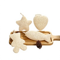 Éponge de bain naturelle douce en loofah pour la douche, nettoyage corporel, boule de bain adulte motif dessin animé