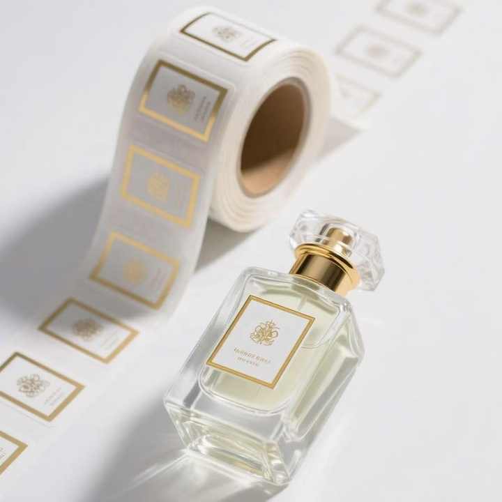 Custom Design Luxury Gold Foil Waterproof CMYK Perfume Labels Custom ...
