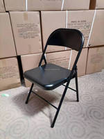 Chaise pliante robuste avec siège rembourré en option, chaise en acier portable de qualité supérieure pour événements et bureau