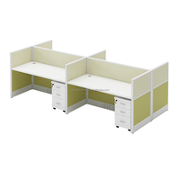 Table de bureau modulaire pour centre d'appels et postes de travail BPO, mobilier de bureau