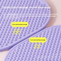 Disque d'acupression double face ovale en silicone pour la réflexologie des pieds et le massage Gym Fitness Sports & Entertainment