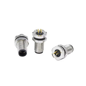 Разъем M5 серии 60В, <span class=keywords><strong>2</strong></span>-контактный, 3-контактный, 4-контактный, штекерный и гнездовой, для монтажа на панель, под пайку, с металлическими винтовыми фиксаторами, водонепроницаемый - Product Image 3