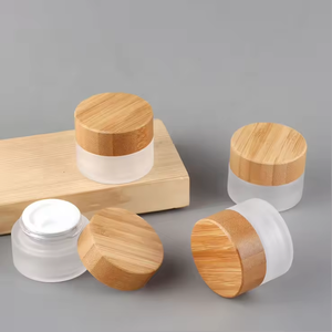 กระปุกครีมเครื่องสำอางฝาไม้เป็นมิตรกับสิ่งแวดล้อม5g 10g 20g 30g 50g ฝา100gbamboo Skin Care Cream packaging - Product Image 6