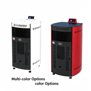Cheminée à granulés de biomasse automatique en métal personnalisée pour usage domestique et commercial, certifiée CE UE, OEM - Product Image 2