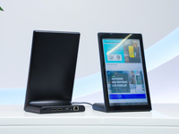 Tablette Android de bureau à écran tactile capacitif en forme de L évaluateur de commentaires de clients commande de banque de restaurant RJ45 NFC POS