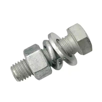 Vente d'usine : Boulons et écrous hexagonaux en acier inoxydable 304/316 M6 M8 M10 M12x100mm, boulons hexagonaux galvanisés à chaud de grade 4.8/6.8/8.8