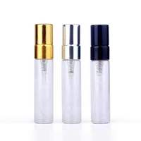 Flacon vaporisateur d'échantillon de parfum en verre transparent réutilisable 2ml 3ml 5ml 10ml, flacons testeurs en verre pour soins personnels avec boîte