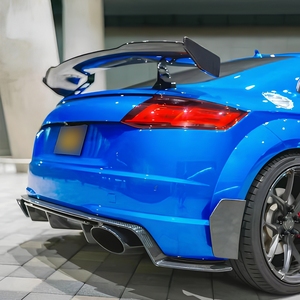 Diffuseur de pare-chocs arrière en fibre de carbone véritable, séparateurs arrière, lèvre de spoiler pour <span class=keywords><strong>Audi</strong></span> <span class=keywords><strong>TT</strong></span> TTS TTRS Mk3 2015-2019, kit carrosserie - Product Image 6