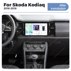 DUDUAUTO Autoradio Lecteur Multimédia <span class=keywords><strong>Android</strong></span> <span class=keywords><strong>Auto</strong></span> Carplay 2Din pour <span class=keywords><strong>Skoda</strong></span> <span class=keywords><strong>Kodiaq</strong></span> 2016-2021 Karoq NU7 2017-2021 - Product Image 3