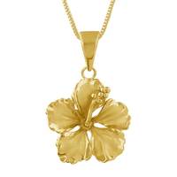 Parure de bijoux hawaïens : Collier pendentif fleur d'hibiscus, style plage, océan, Maui, tribal, polynésien, naturelle, Hawaï, vie végétale
