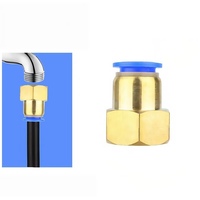 Raccord rapide en laiton à filetage femelle PCF G3/4 pour tuyau de 12 mm, idéal pour système d'irrigation de jardin