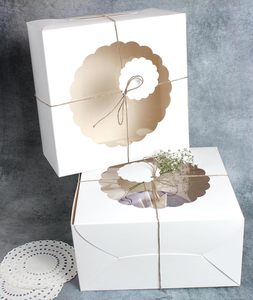 Cajas Blancas para Pasteles con Ventana, Cajas <span class=keywords><strong>de</strong></span> Panadería para Pasteles, Brownies, Donuts, Galletas, Cupcakes, Chocolates, Postres - Product Image 4