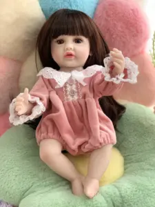 R&B מינילנד מכירה מגיעה בובות בובת נולד מחדש משקה בובות צעצוע אמיתי בנות בגדים חינם מיני מלא רסין ריאליסטי סיטונאי בובות נולד מחדש