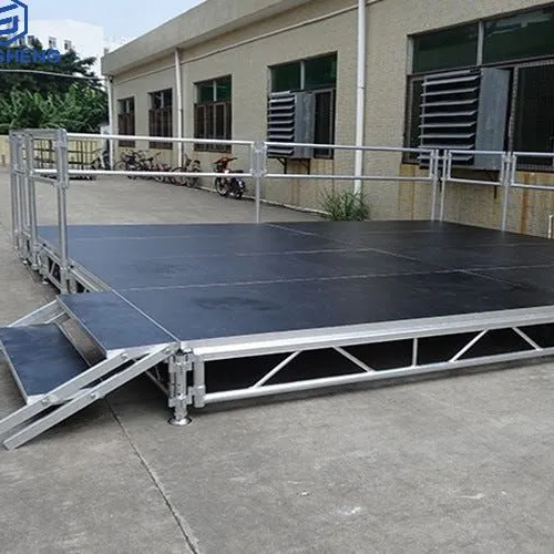 Plate-forme de scène de concert d'événement en aluminium VERSALITE détachable portable pour les ventes