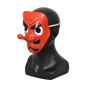 Dämonen töter Kimetsu Keine Yaiba Urokodaki Sakonji Rote Latex Tengu Maske Anime Cosplay Zubehör Halloween Party Prop Maske