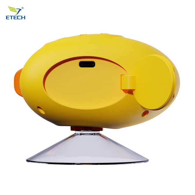 Duck Shape BT Speaker, IPX7 Waterproof Shower Speaker with Cute LED Light, Wireless Portable Kids Gift