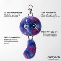 Pendentif en peluche IA ChatGPT Galaxy Purple, LED variable Nébuleuse Nuage, Recharge rapide USB-C, Contes pour le coucher, Apprentissage des langues