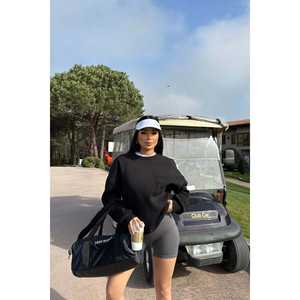 Sweat-shirt et sweat à capuche noir pour femme avec broderie E - Product Image 5