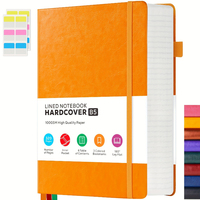 2024 Best-seller promotionnel 320 pages A5 B5 collège ligné Journal pour l'écriture couverture rigide en cuir doublé Journal cahier